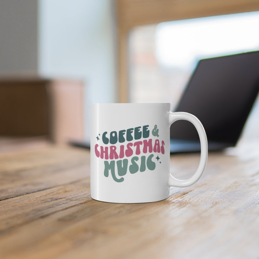 Coffee And Christmas Music Mug