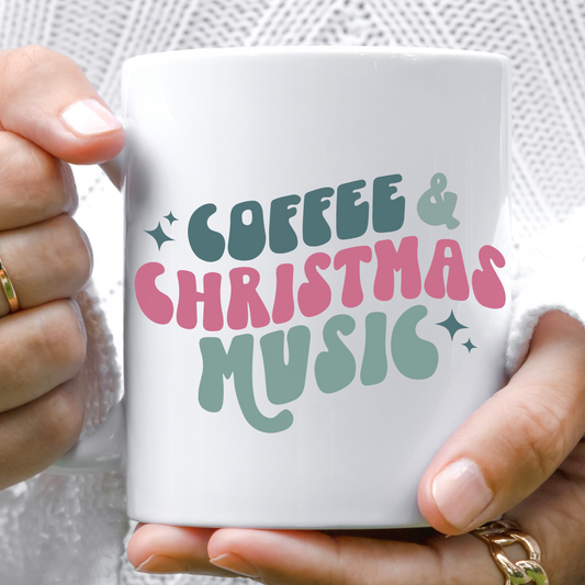 Coffee And Christmas Music Mug